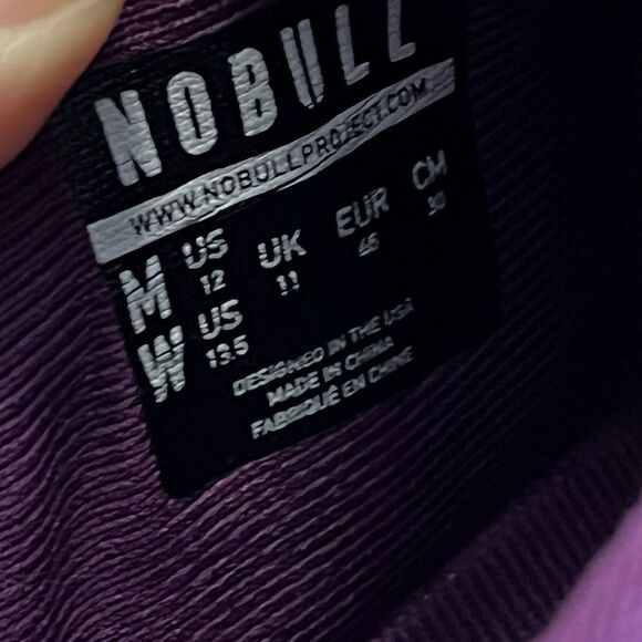 NOBULL Deep Purple Trainer SuperFabric Training Shoes Men's Size 12/ Women's 13. - Picture 8 of 8